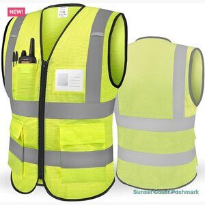 Reflective Safety Vest High Visibility Mesh ANSI Class II